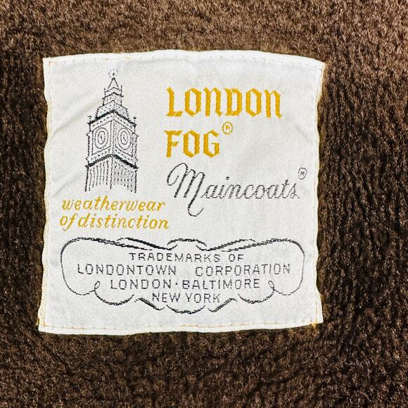 Vintage London Fog Maincoats‎ Classic Mens 44L Detachable Liner Trench Coat Tan - Picture 3 of 14